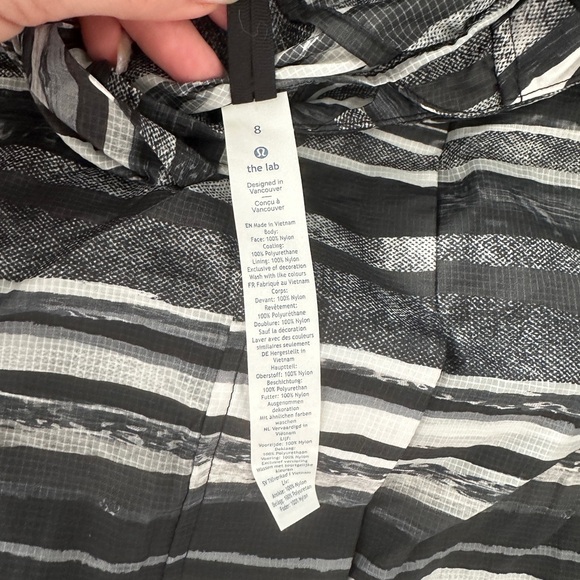 🍋 Lululemon Lab Assemblage Shell convertible Rain jacket sz8 RARE #0118 - Picture 2 of 11